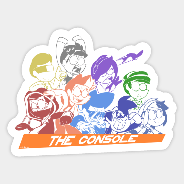 The Console Silhouette Sticker by ExDweller